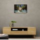 White Tiger Swimming Wall Art