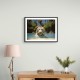 White Tiger Swimming Wall Art