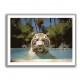 White Tiger Swimming Wall Art