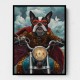 Superhero Bulldog Biker