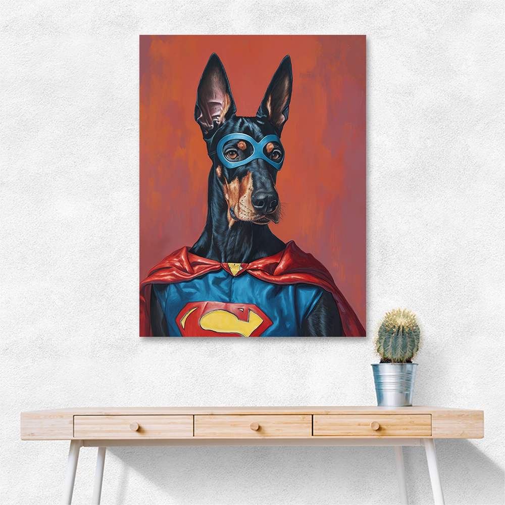 Doberman Superhero