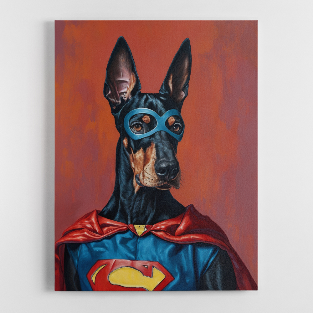 Doberman Superhero