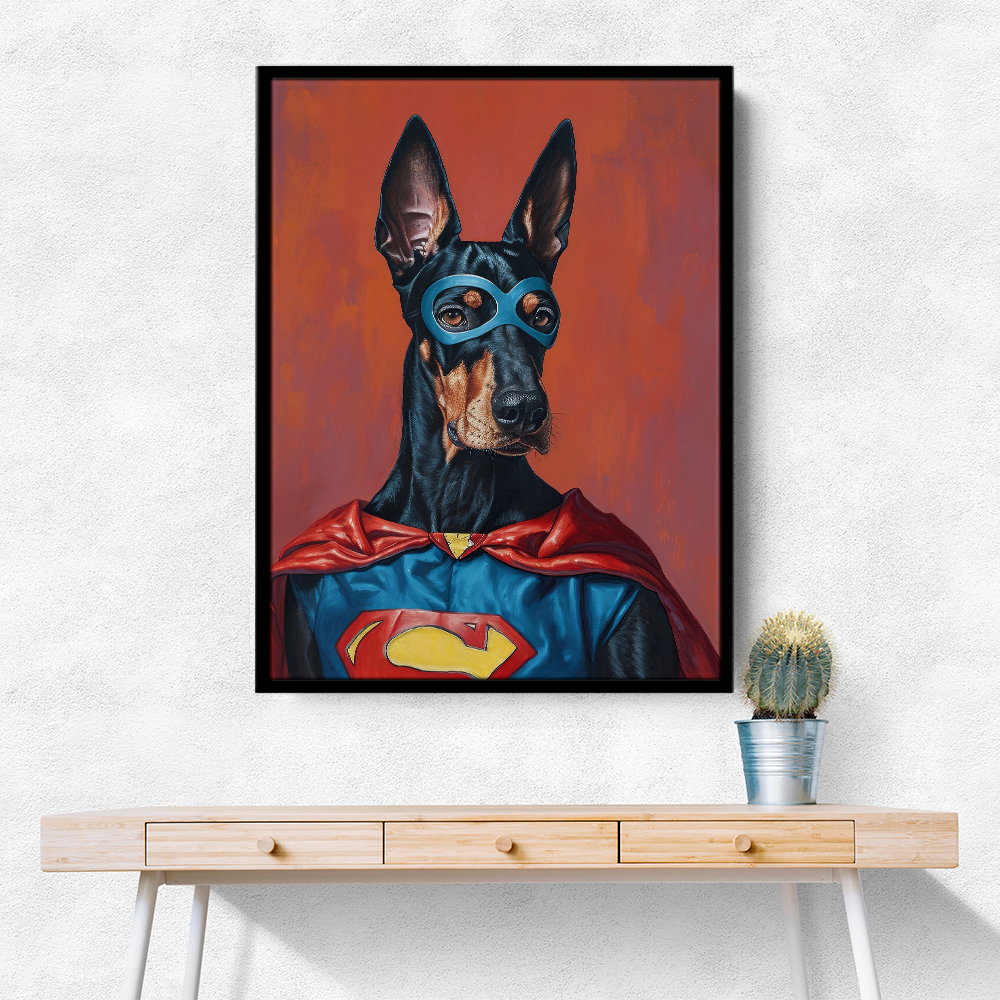 Doberman Superhero