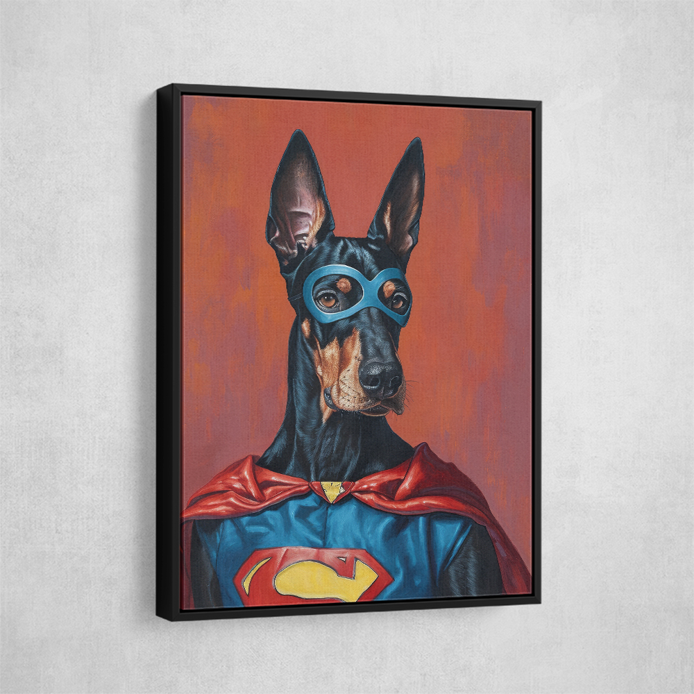 Doberman Superhero