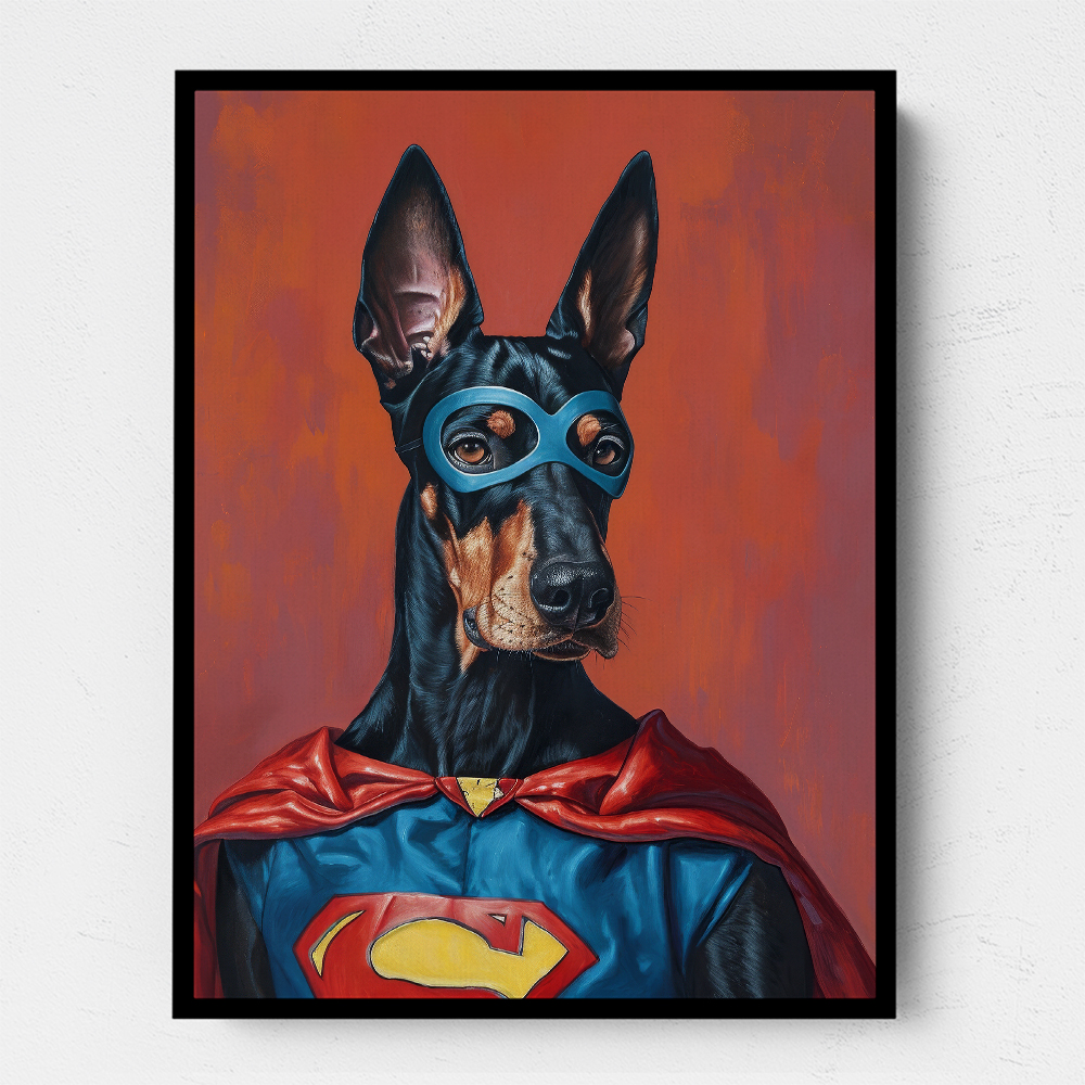 Doberman Superhero