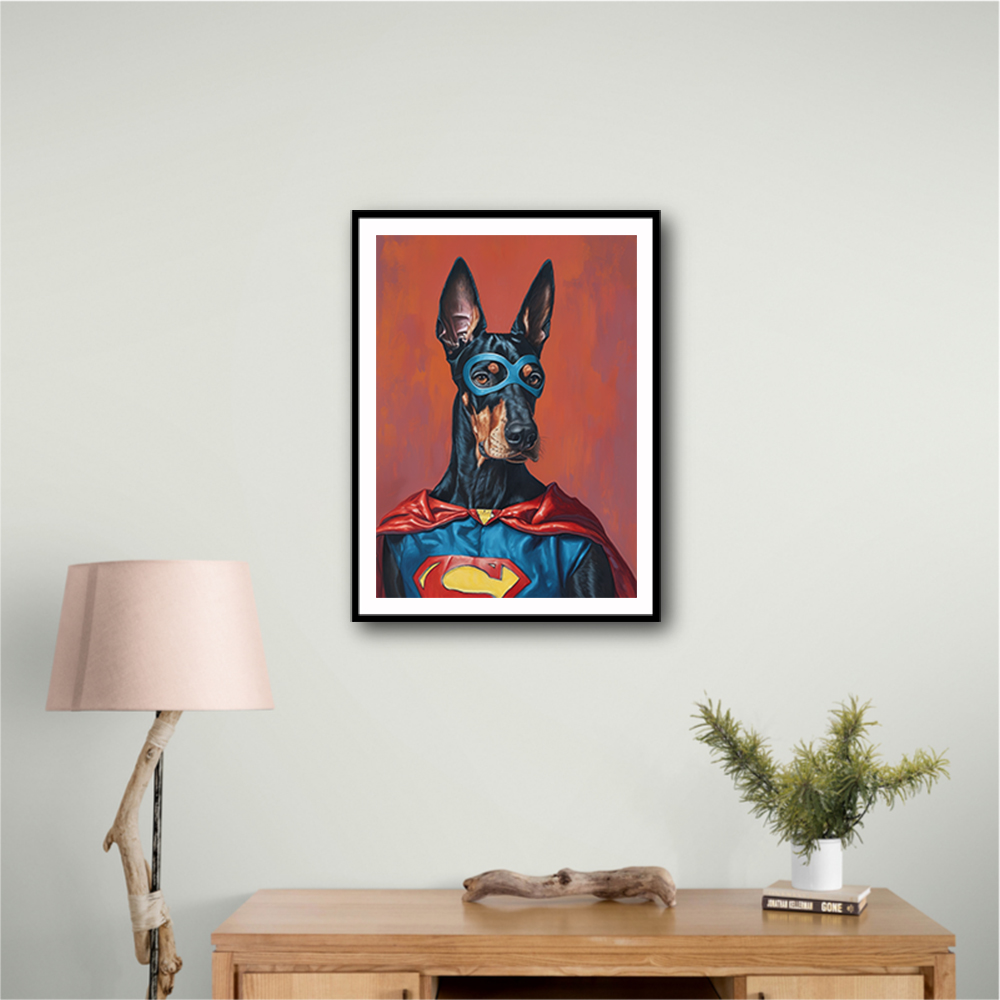 Doberman Superhero