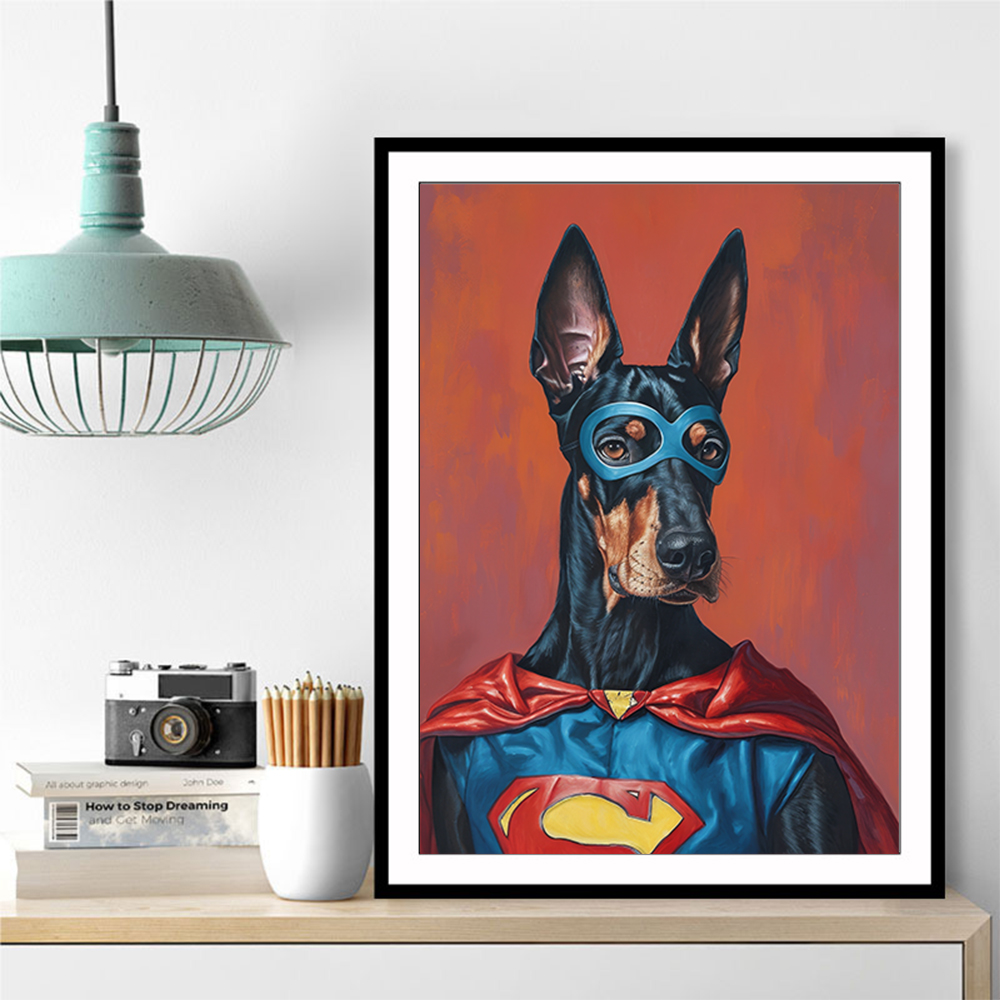 Doberman Superhero