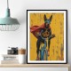 Doberman Superhero Cycling