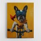 French Bulldog Superhero Cycling