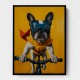 French Bulldog Superhero Cycling