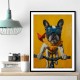 French Bulldog Superhero Cycling