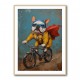 French Bulldog Superhero Biking