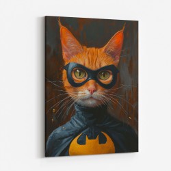Ginger Cat Batman Superhero