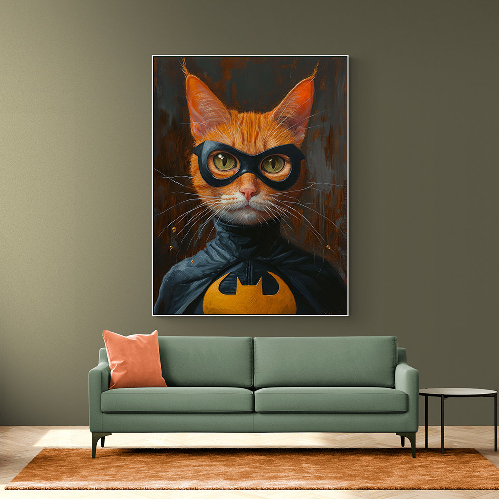 Ginger Cat Batman Superhero