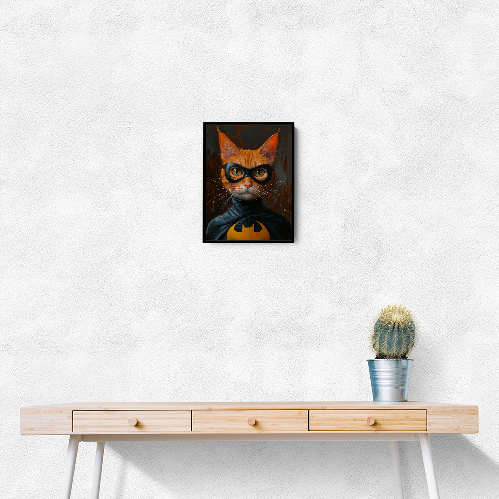 Ginger Cat Batman Superhero