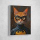 Ginger Cat Batman Superhero