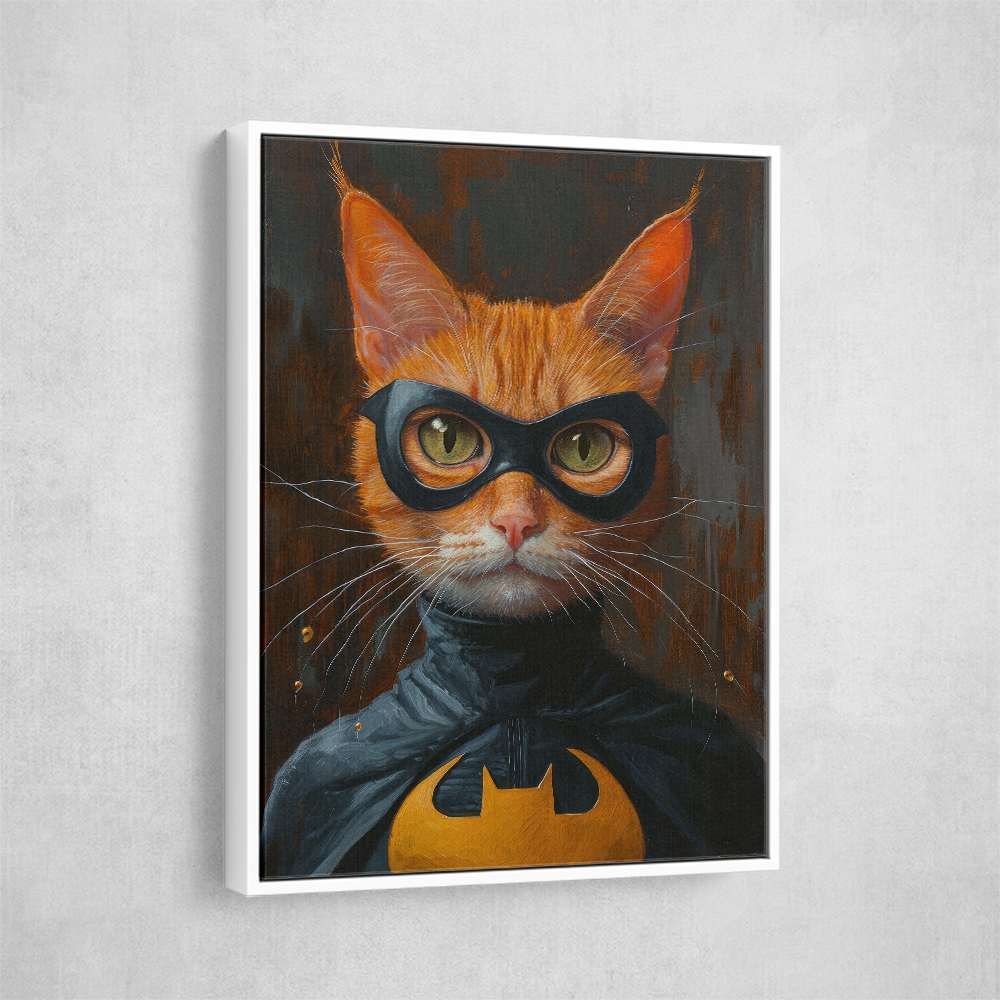 Ginger Cat Batman Superhero