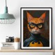 Ginger Cat Batman Superhero