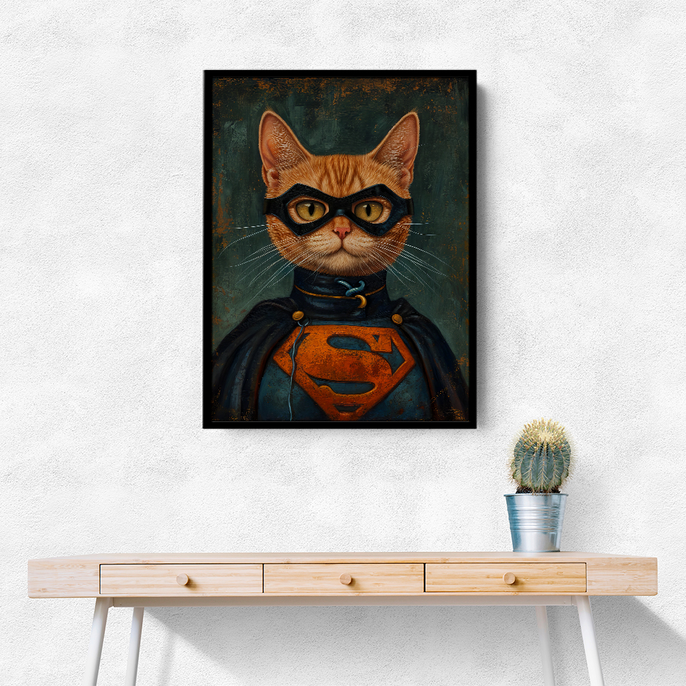 Superman Ginger Cat