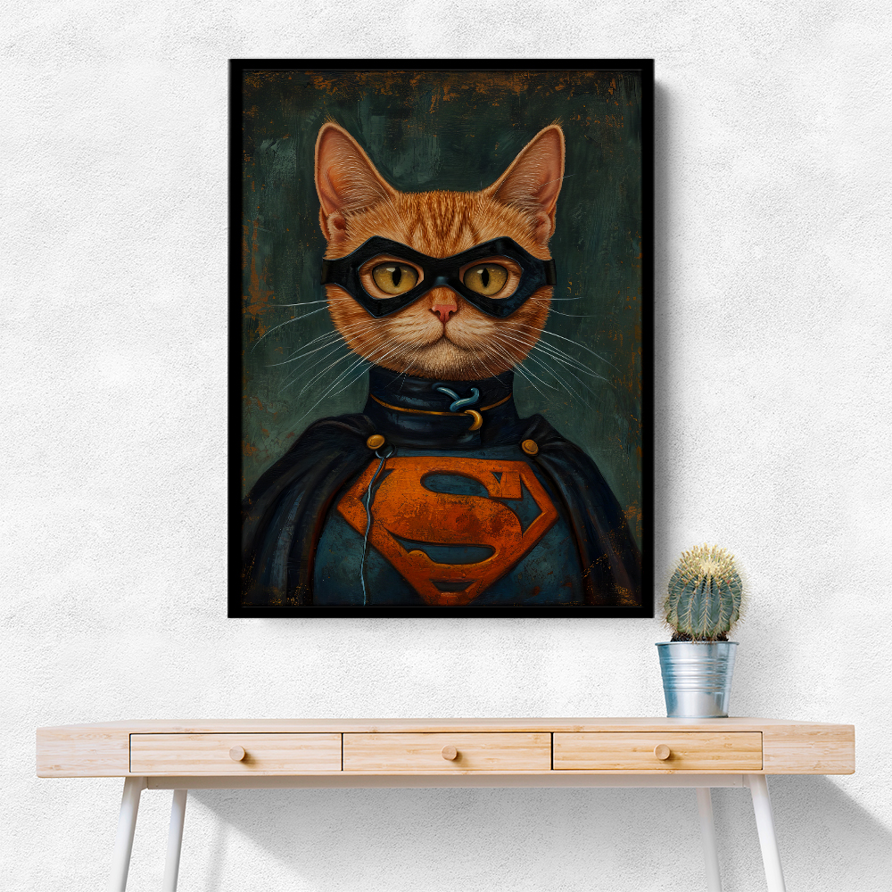 Superman Ginger Cat