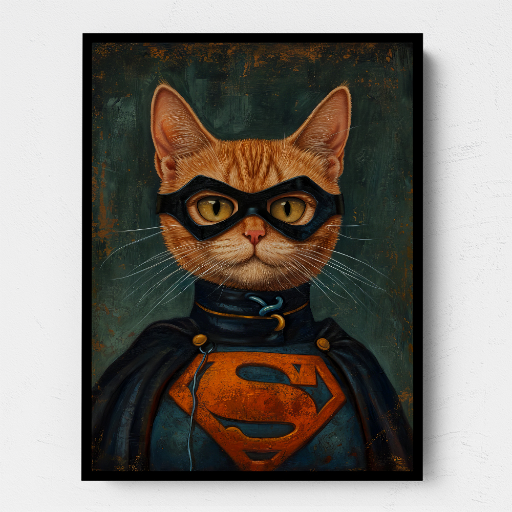 Superman Ginger Cat