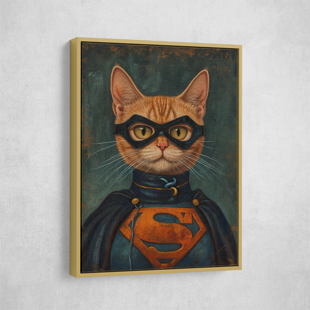 Superman Ginger Cat