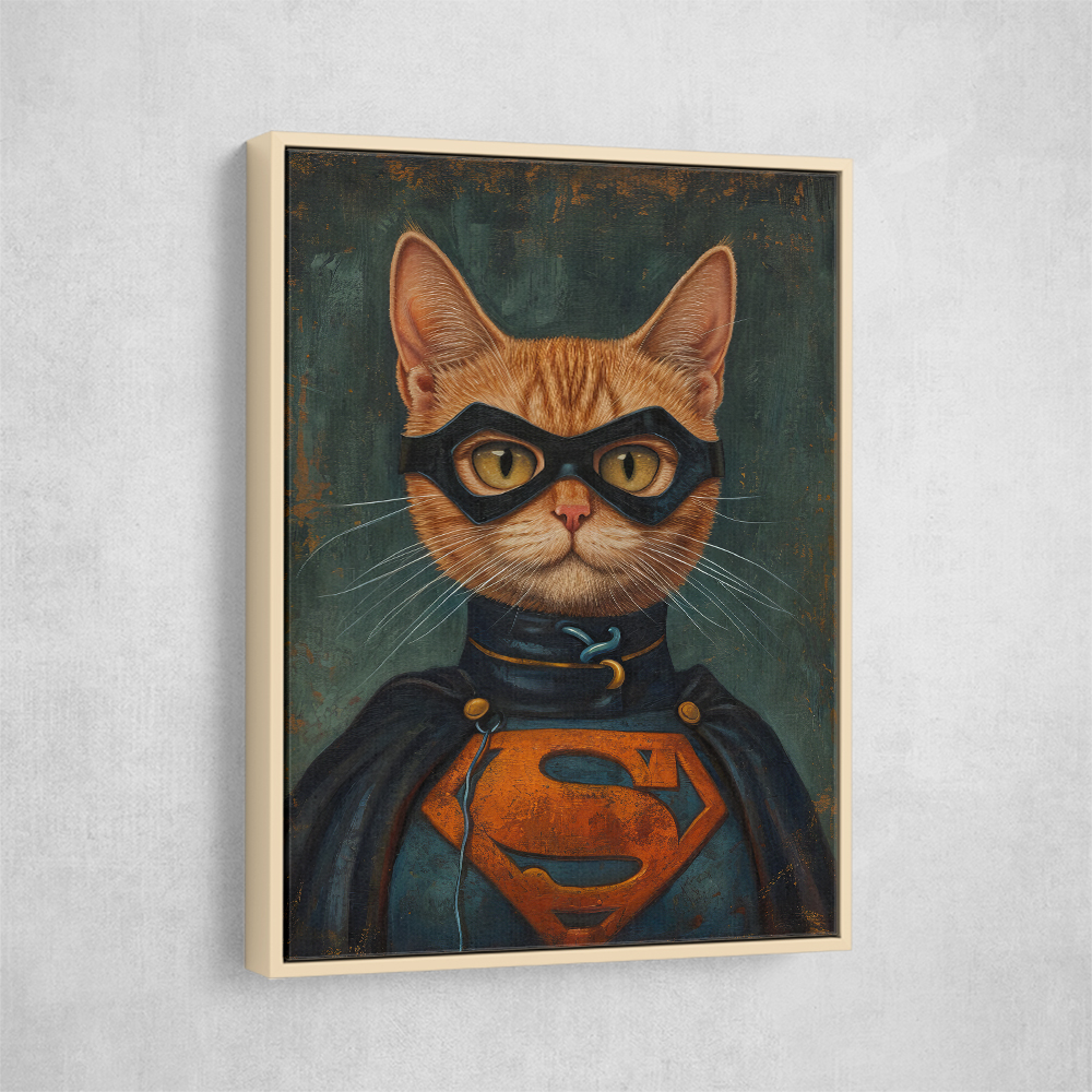 Superman Ginger Cat