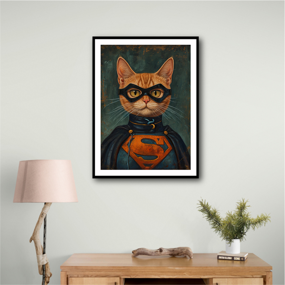 Superman Ginger Cat