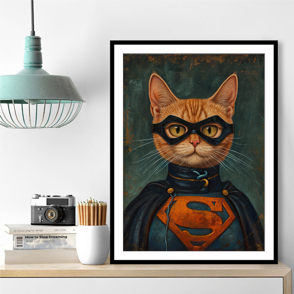 Superman Ginger Cat