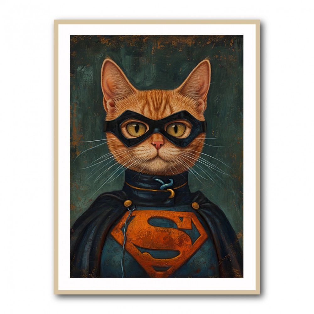 Superman Ginger Cat