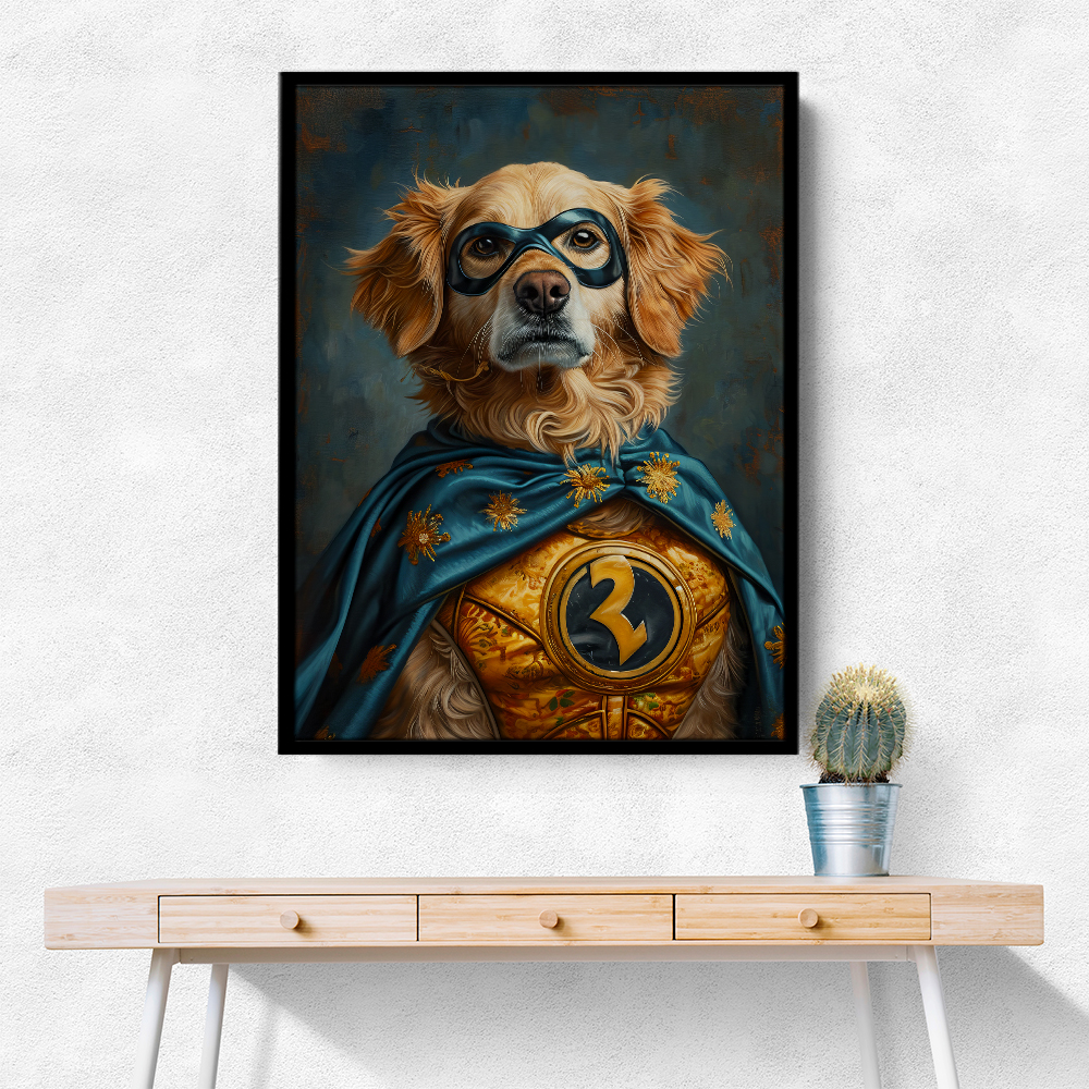 Golden Retriever Superhero