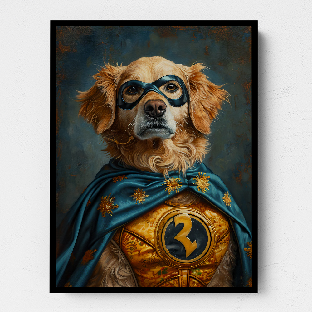 Golden Retriever Superhero