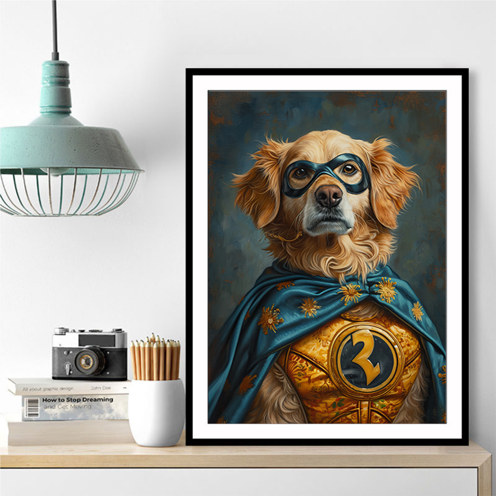 Golden Retriever Superhero