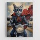 Superhero Biker Cat