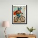 Superhero Cat Riding a Bike