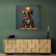 Superhero Dachshund Wall Art