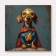 Superhero Dachshund Wall Art