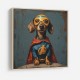 Superhero Dachshund Wall Art