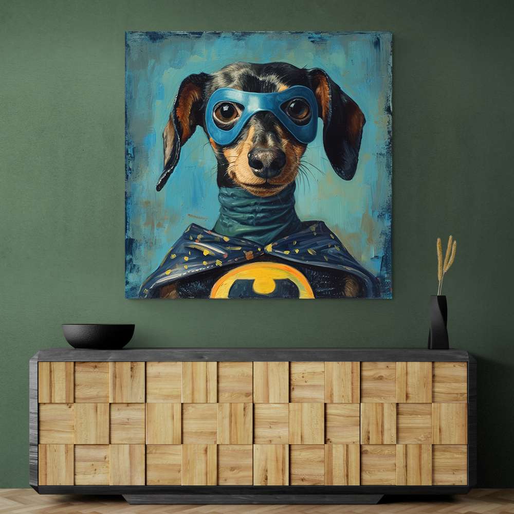 Batman Dachshund Wall Art