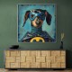 Batman Dachshund Wall Art