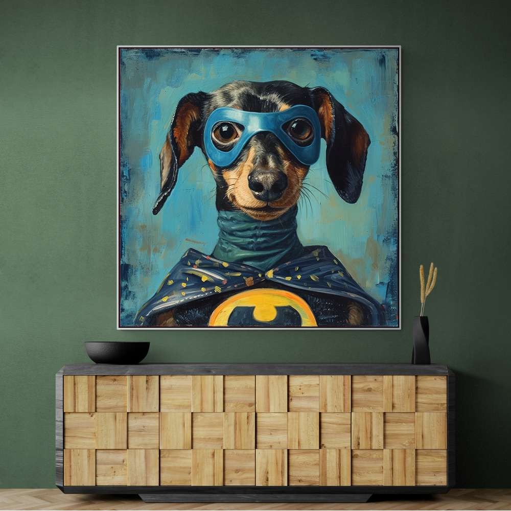 Batman Dachshund Wall Art