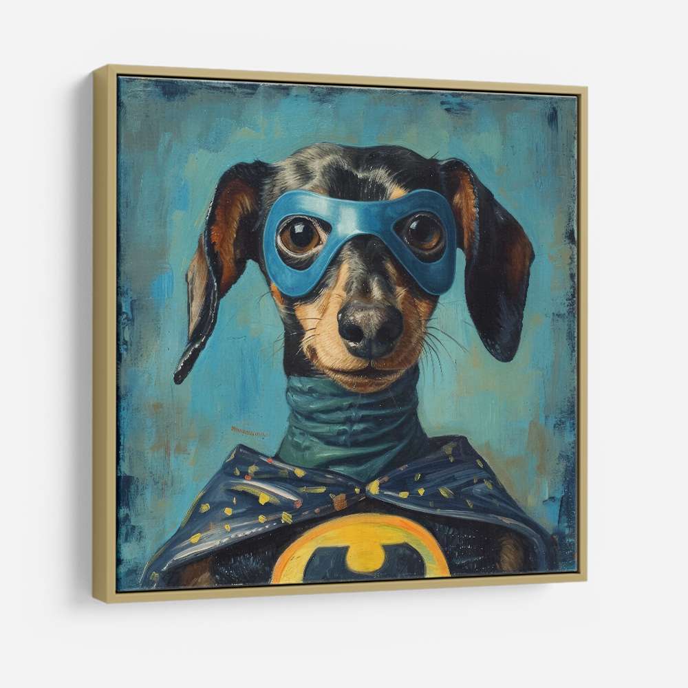 Batman Dachshund Wall Art