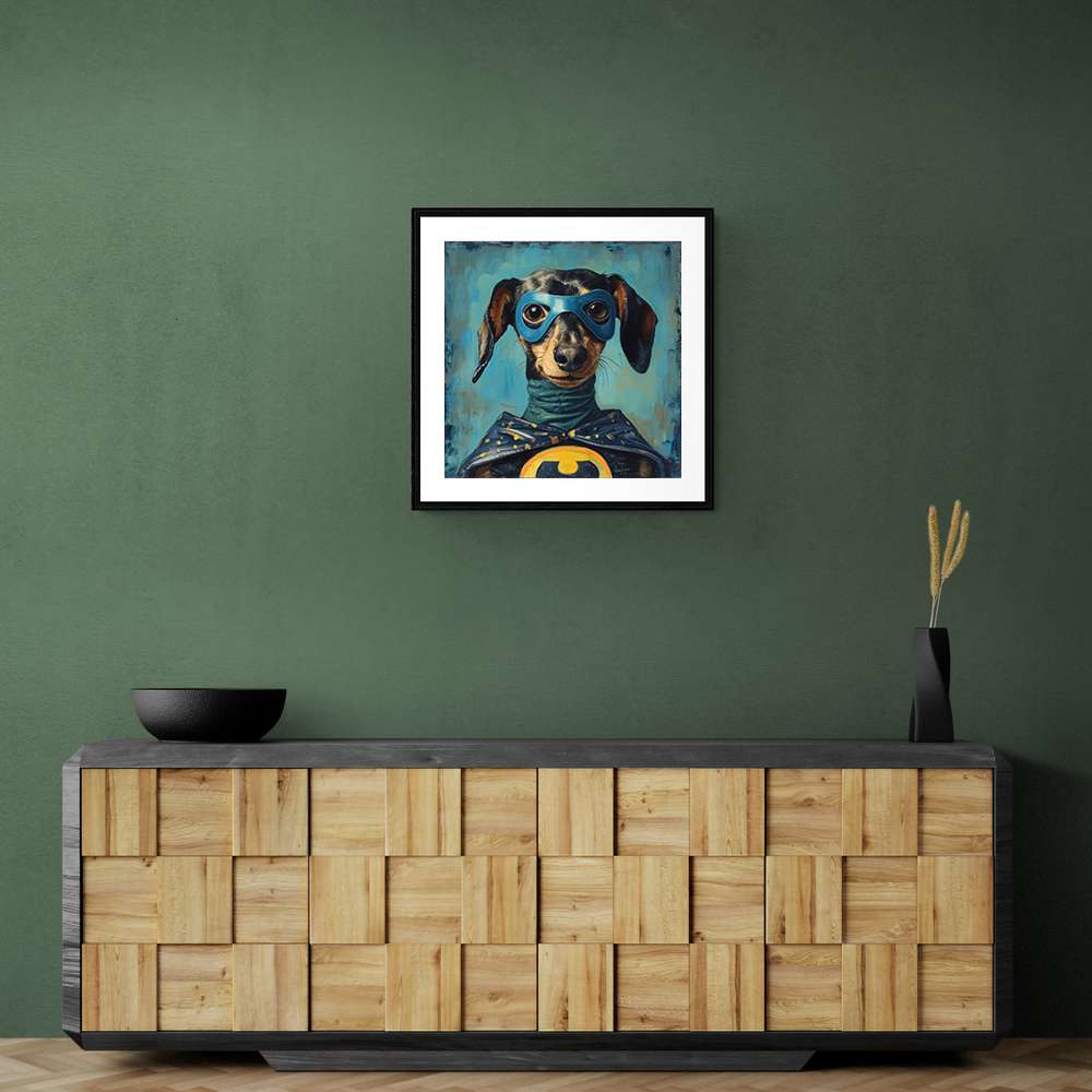 Batman Dachshund Wall Art