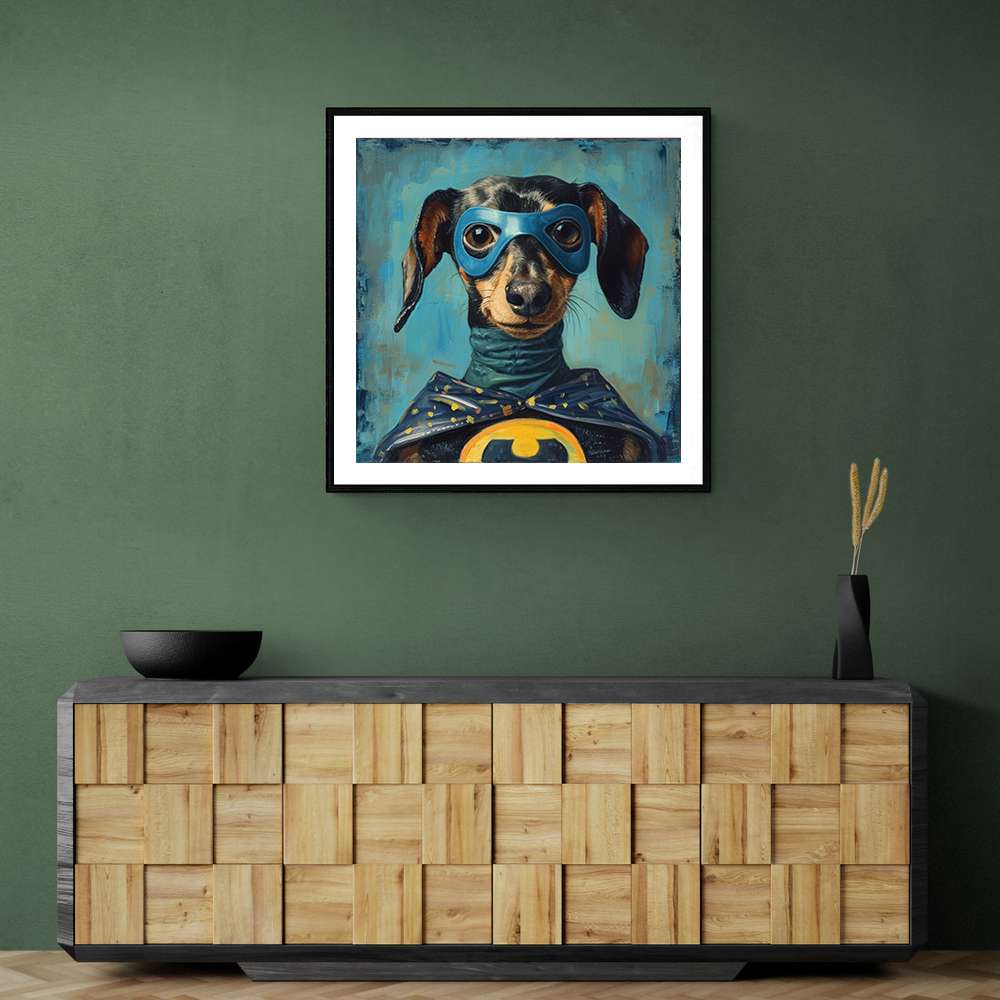 Batman Dachshund Wall Art