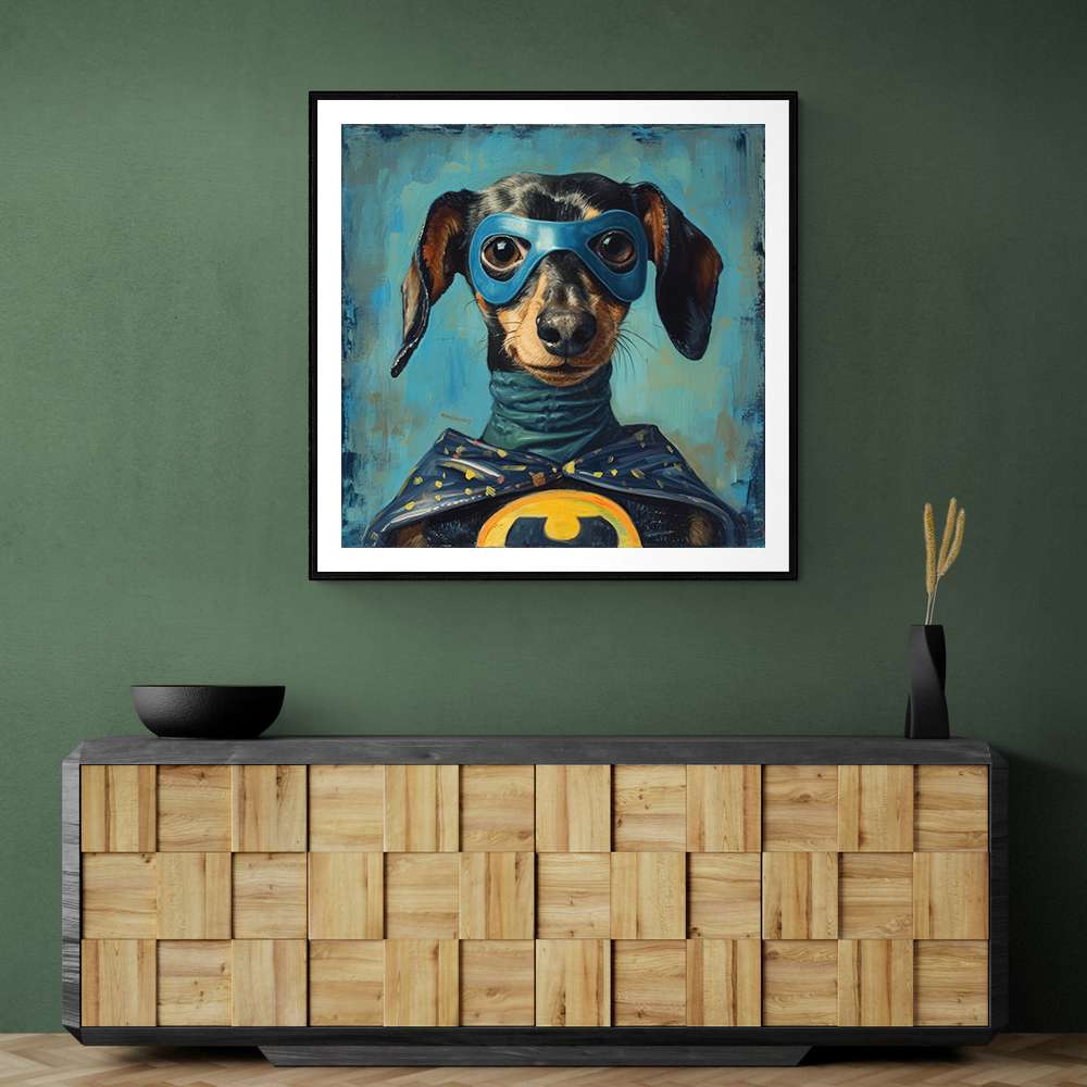 Batman Dachshund Wall Art