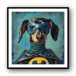 Batman Dachshund Wall Art