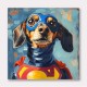 Superman Dachshund Wall Art