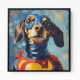 Superman Dachshund Wall Art