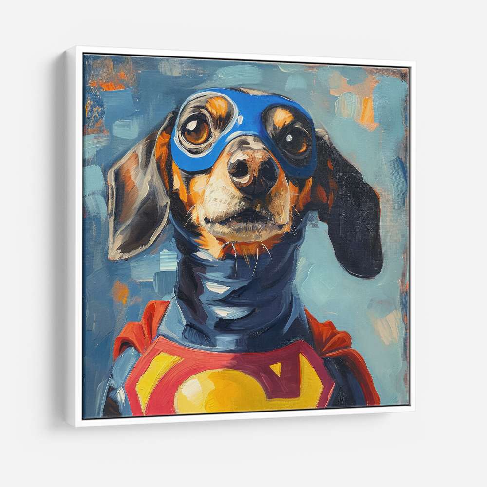 Superman Dachshund Wall Art