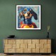 Superman Dachshund Wall Art